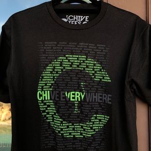 Chive Tees "Chive Every Where" Graphic Tee M